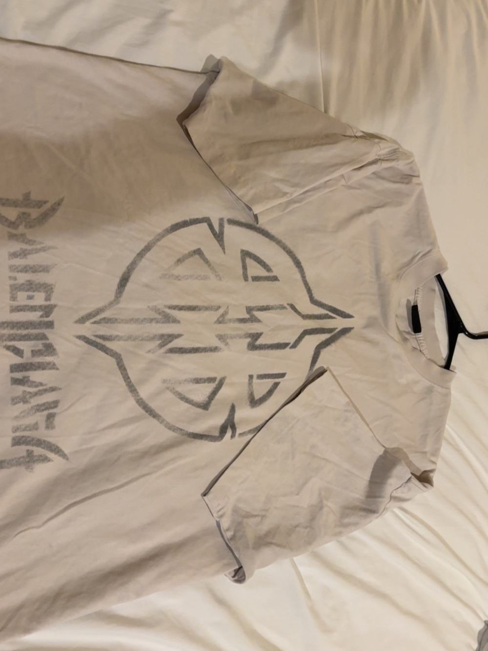 Balenciaga Men's Graphic Tee in Light Beige - Picture 3 of 3